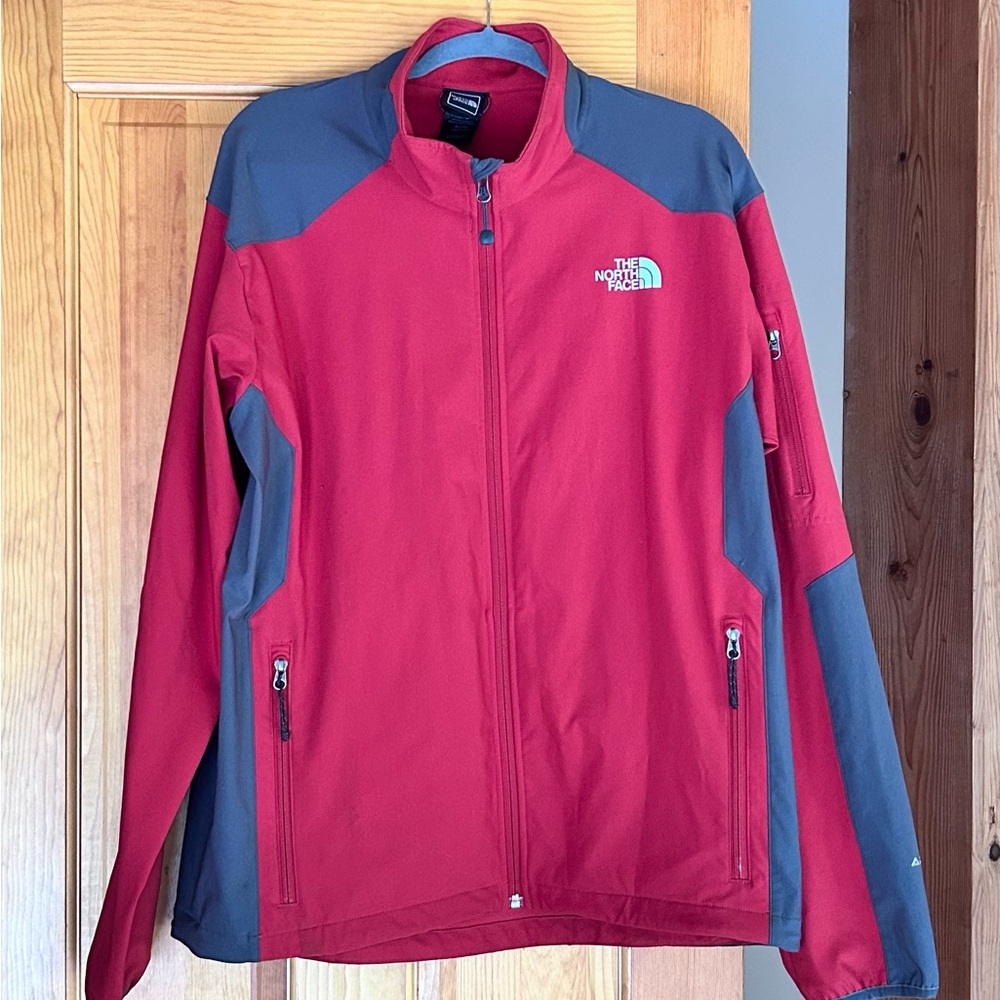 The North Face Men's Red and Gray Jacket